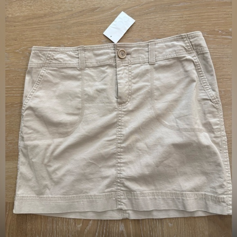 Caslon Khaki Casual Skirt